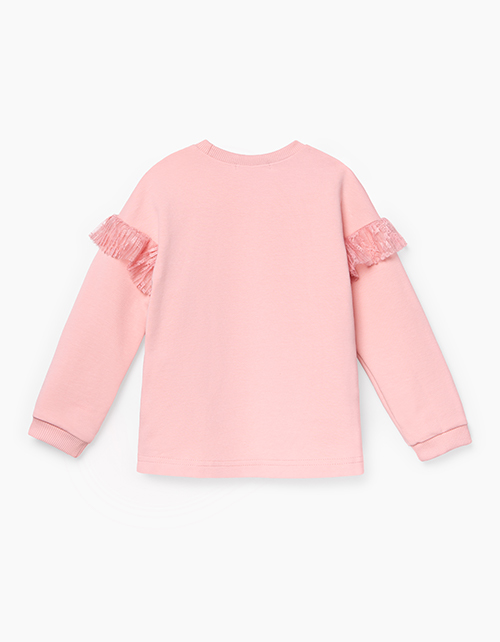 Светло-коралловый свитшот