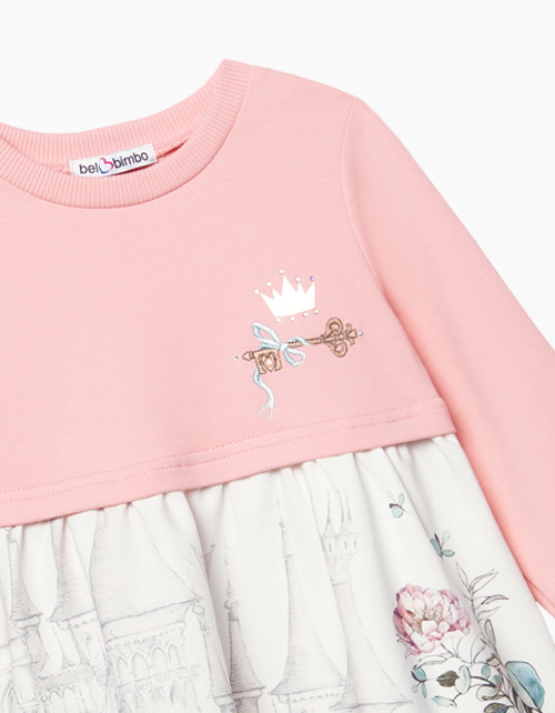 Светло-коралловое платье