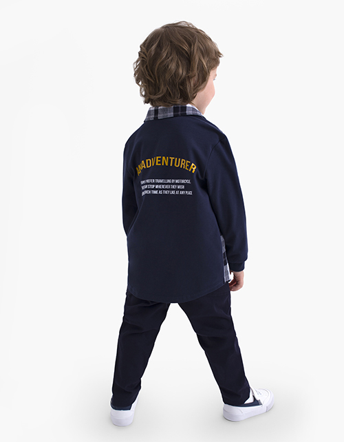 Темно-синий бомбер для мальчика Темно-синий бомбер для мальчика