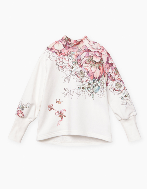 Молочный свитшот для девочки Молочный свитшот для девочки