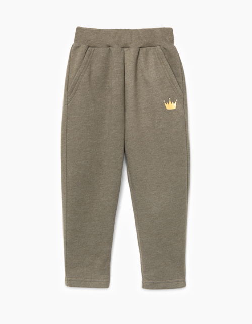 Брюки цвета хаки для девочки