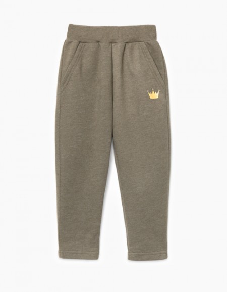 Брюки цвета хаки для девочки