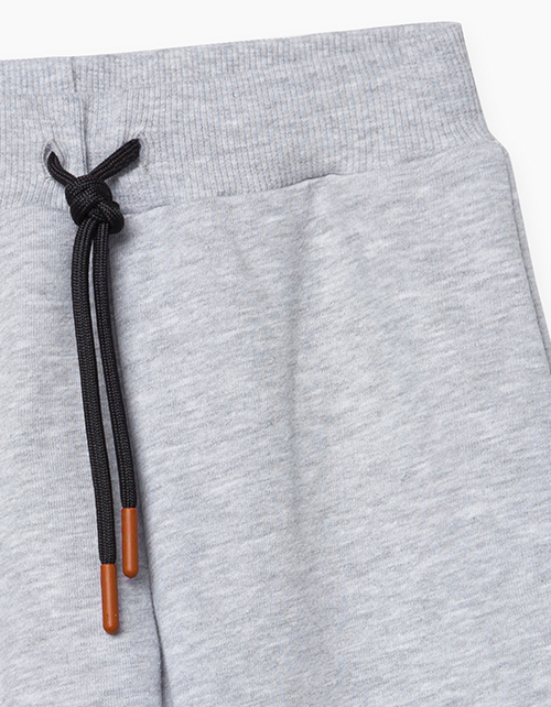 Меланжевые брюки-джоггеры для мальчика