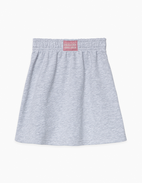 Юбка-трапеция цвета серый меланж Юбка-трапеция цвета серый меланж