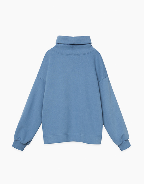 Темно-голубой свитшот для девочки