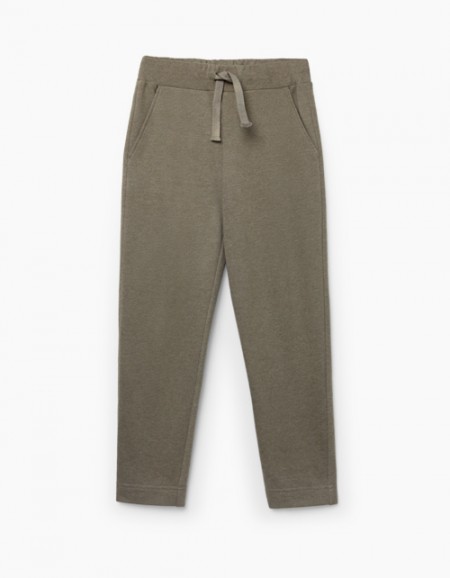 Брюки-каррот цвета хаки для мальчика