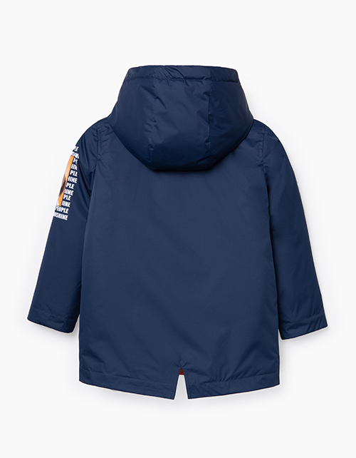 Темно-синяя осення куртка для мальчика