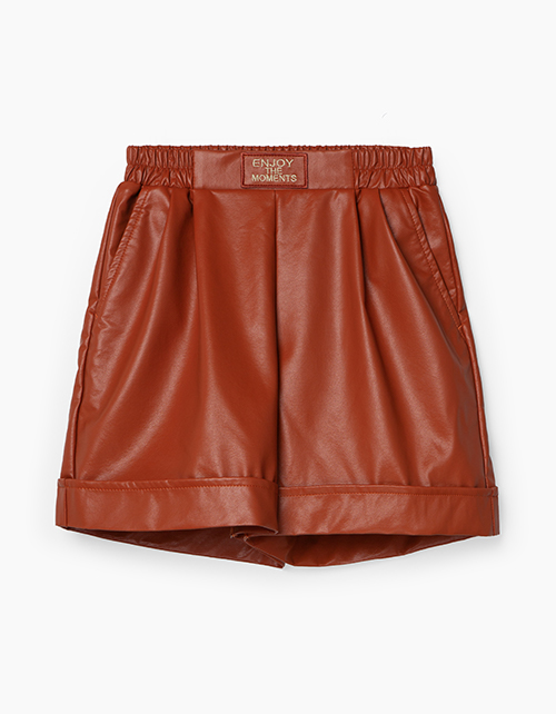 Шорты из экокожи для девочки Шорты из экокожи для девочки
