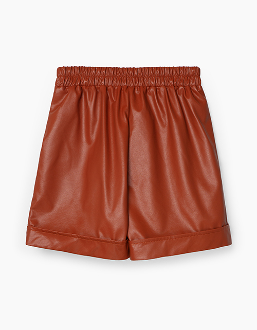 Шорты из экокожи для девочки Шорты из экокожи для девочки