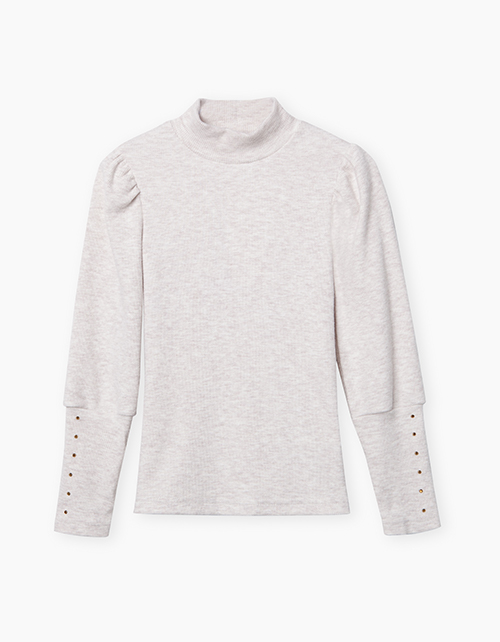 Светло-бежевый гольф для девочки