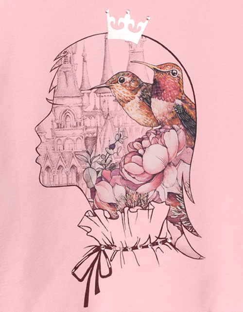 Коралловый свитшот для девочки