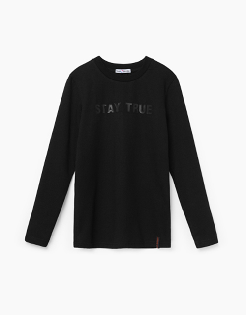 Черный лонгслив для мальчика Черный лонгслив для мальчика