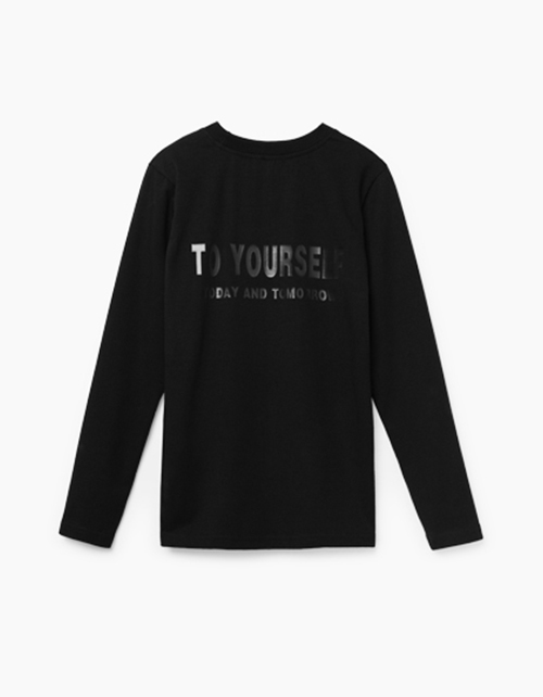 Черный лонгслив для мальчика Черный лонгслив для мальчика