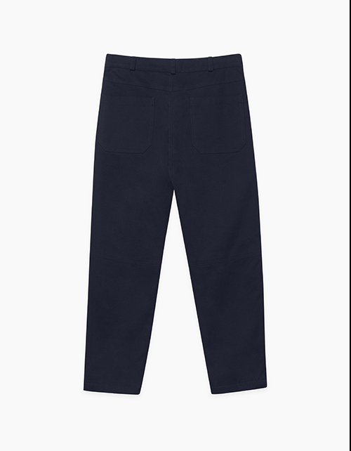 Утепленные темно-синие брюки для подростка