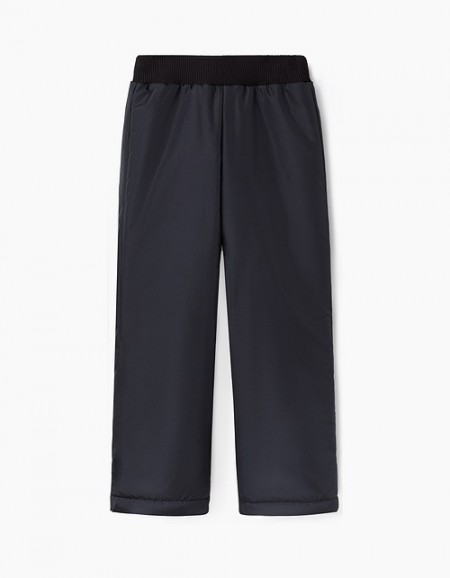 Черные утепленные брюки для мальчика