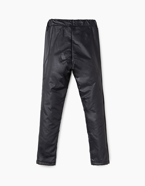 Черные утепленные брюки для девочки