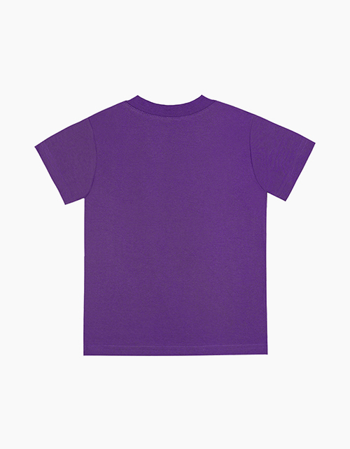 Фиолетовая футболка с принтом для мальчика