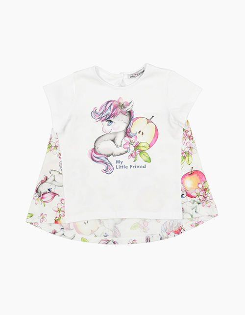 Футболка с принтом для девочки