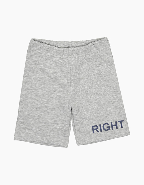 Шорты цвета серый меланж для мальчика