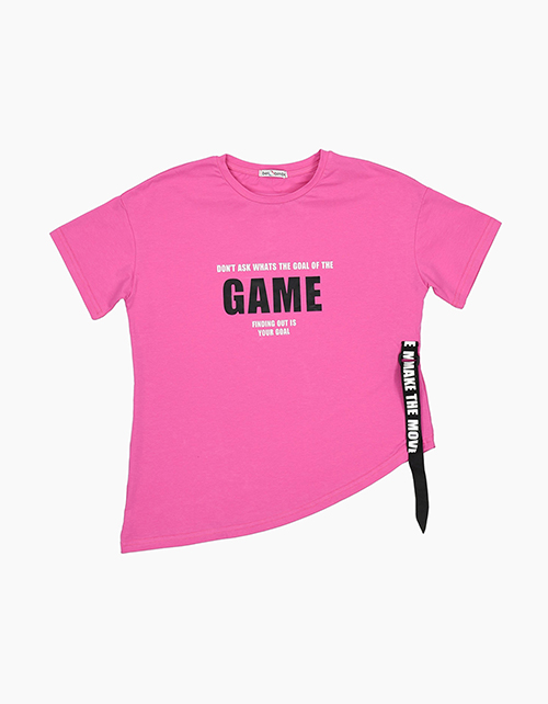 Розовая футболка для девочки