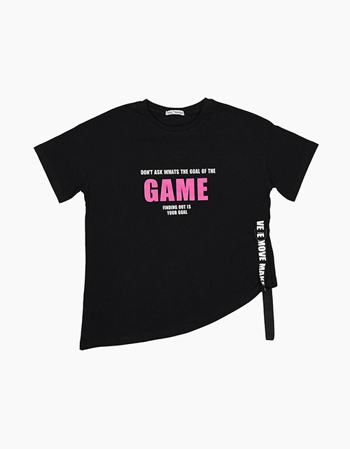 Черня футболка для девочки