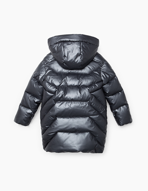 Черная зимняя куртка для девочки