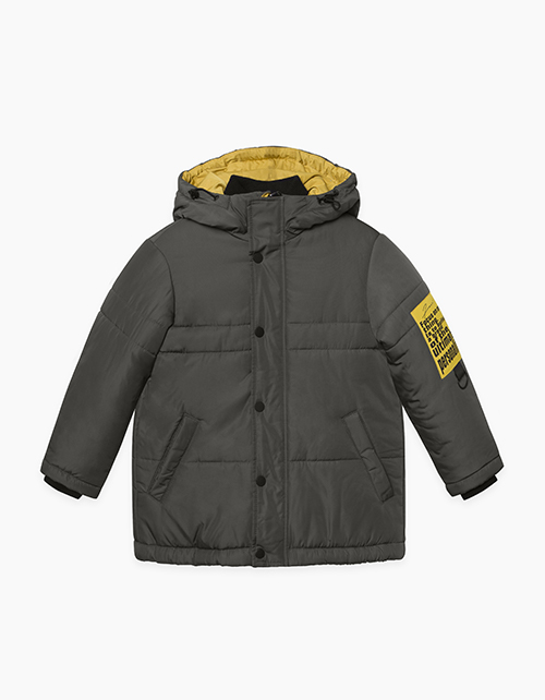 Зимняя куртка цвета хаки для мальчика