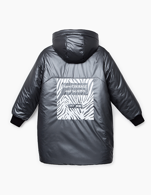 Двусторонняя зимняя куртка для девочки