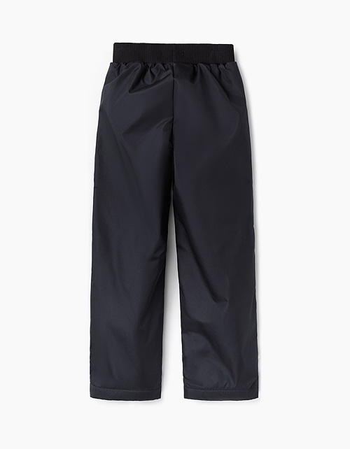 Черные брюки на синтепоне для мальчика