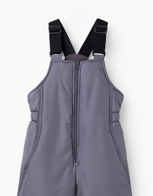 Серый зимний полукомбинезон