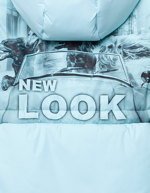 Мятная зимняя куртка для девочки