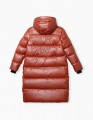 Терракотовое зимнее пальто для девочки