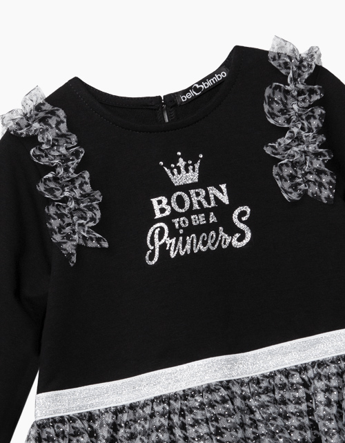 Черное нарядное платье с длинным рукавом Черное нарядное платье с длинным рукавом