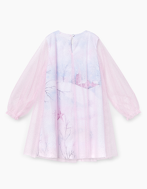 Нарядное светло-розовое платье