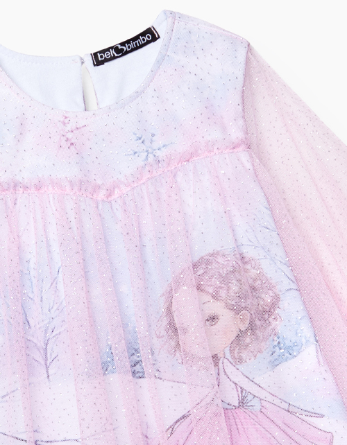 Нарядное светло-розовое платье