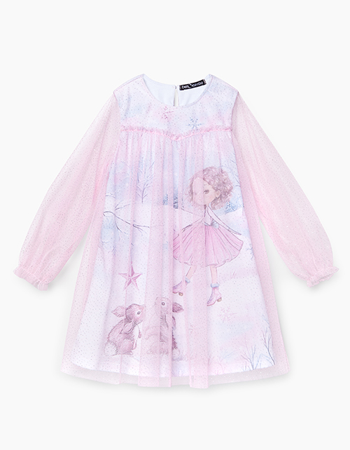 Нарядное светло-розовое платье Нарядное светло-розовое платье