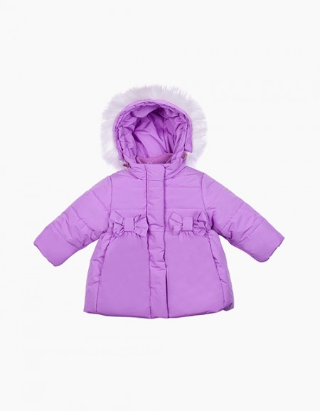 Сиреневая зимняя куртка для девочки