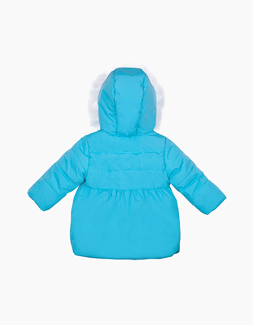 Темно-бирюзовая зимняя куртка для девочки