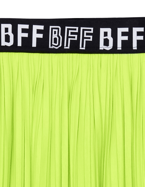 Плиссированная лимонная юбка