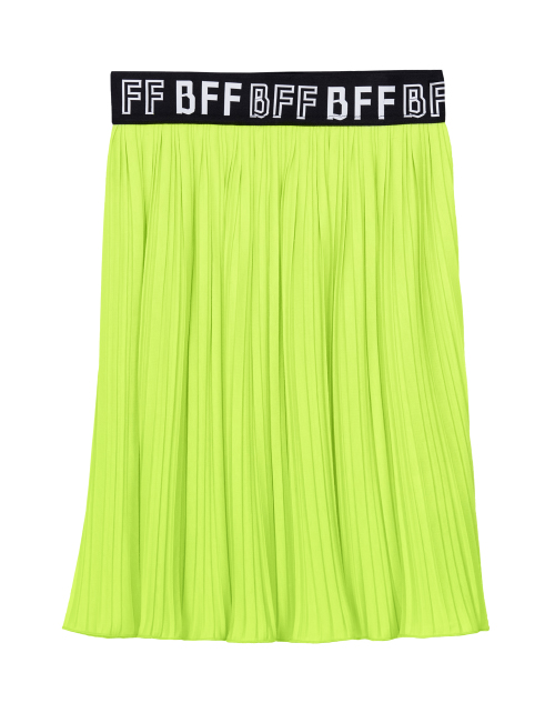 Плиссированная лимонная юбка Плиссированная лимонная юбка