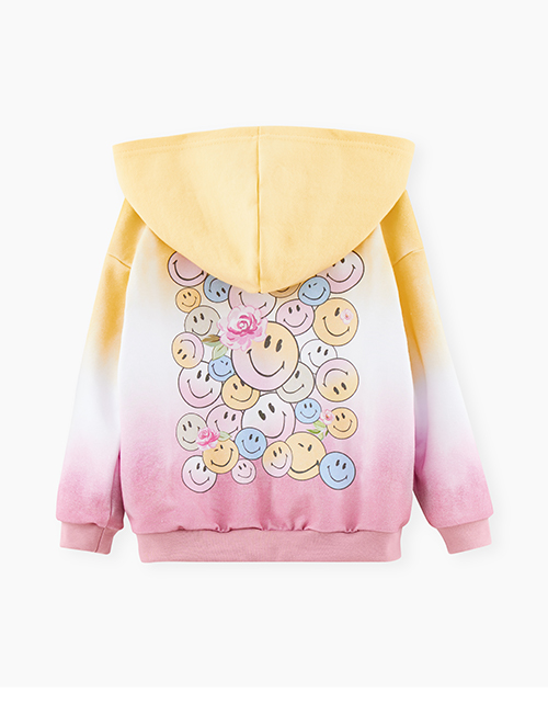 Толстовка с принтом тай-дай для девочки