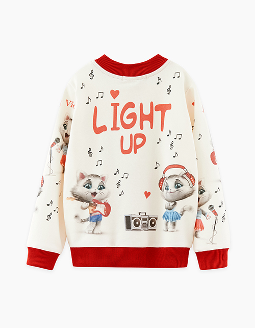 Молочный жакет для девочки