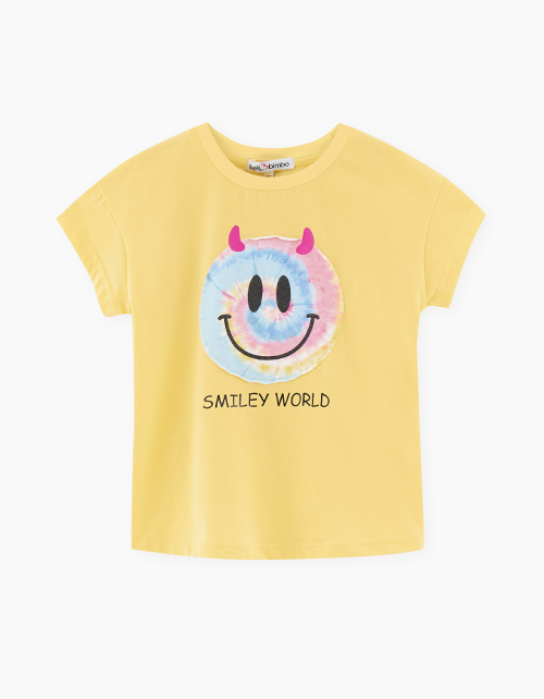 Светло-желтая футболка для девочки