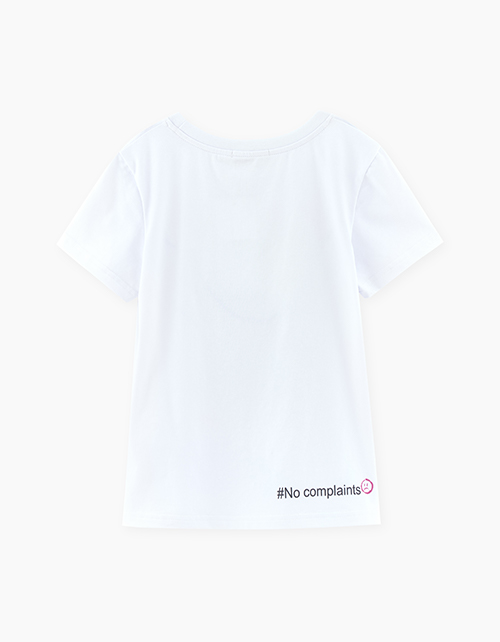 Белая футболка для девочки