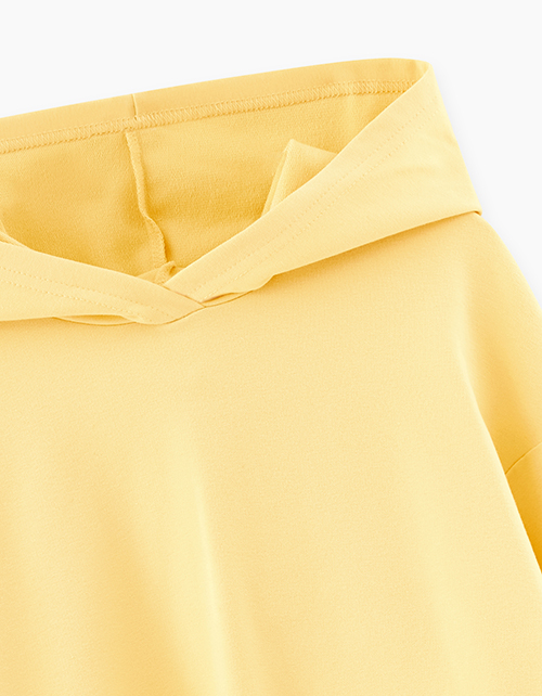 Светло-желтое худи для девочки