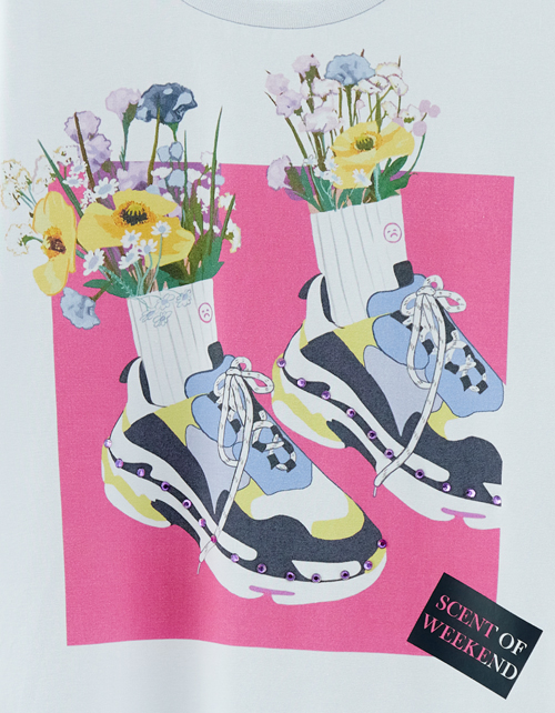 Светло-серая футболка для девочки