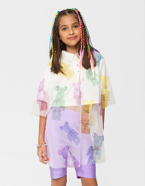 Лиловые велосипедки для девочки