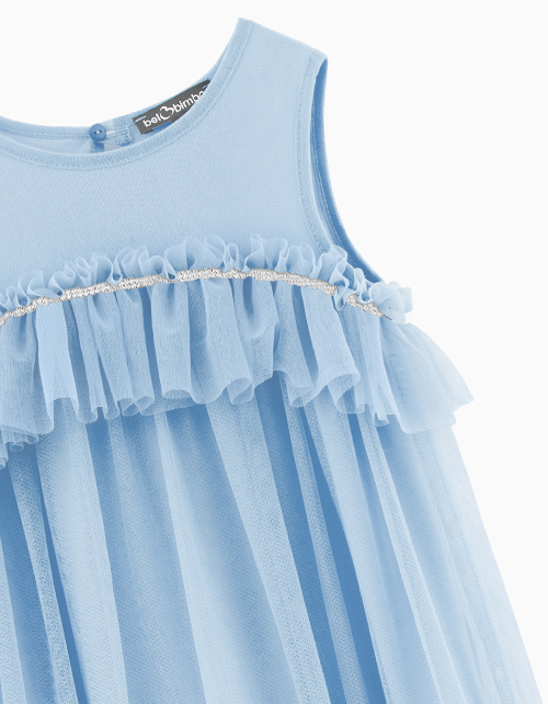 Платье цвета деним для девочки