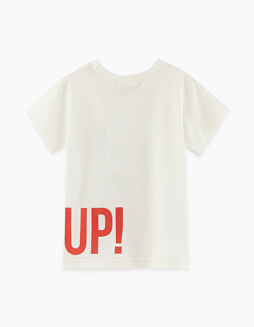 Молочная футболка для мальчика