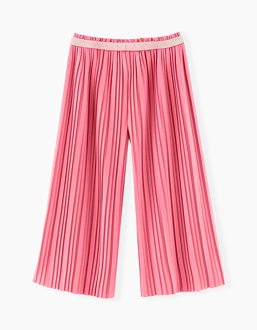 Темно-розовые брюки-кюлоты